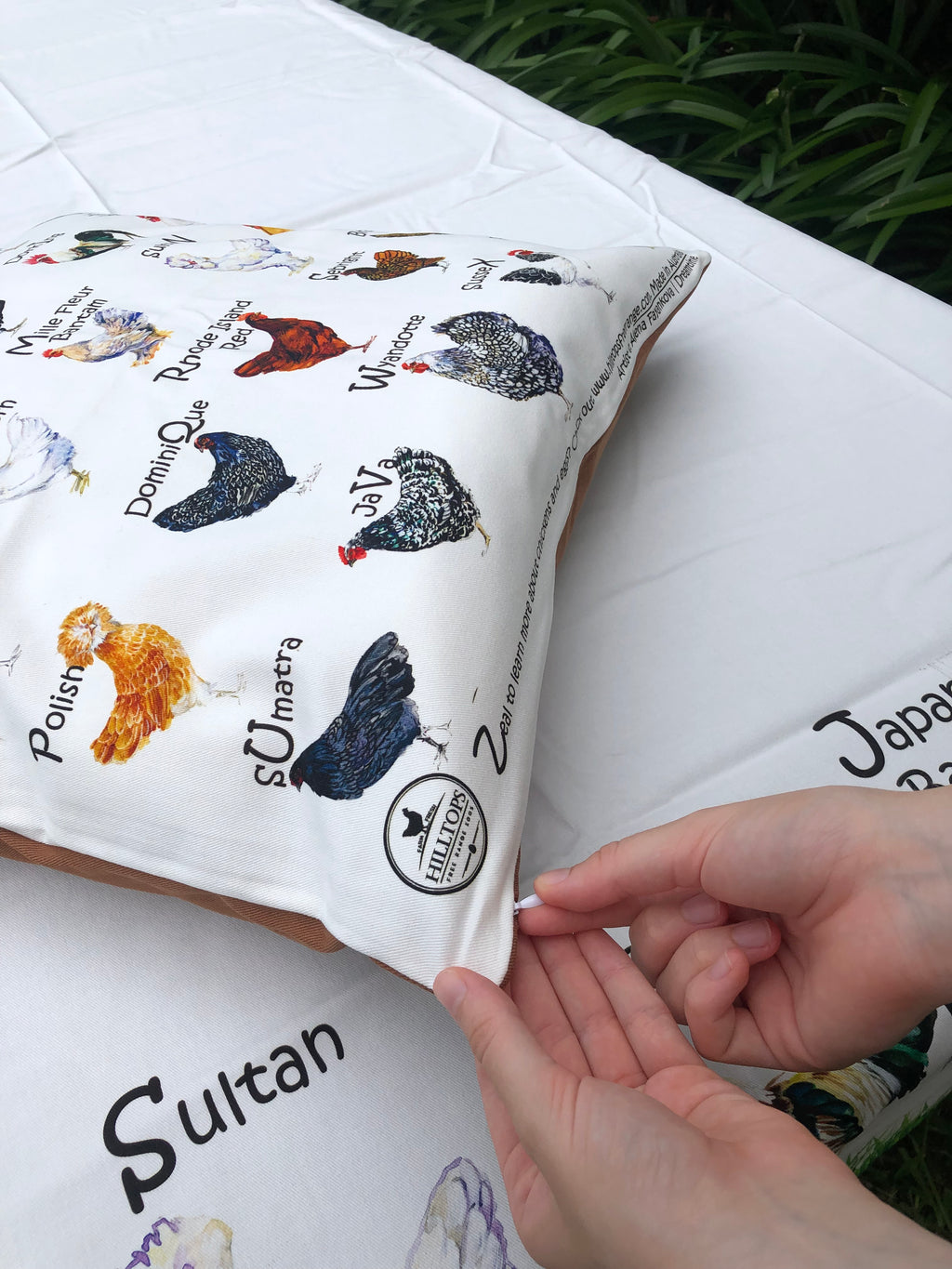 cushion chickens